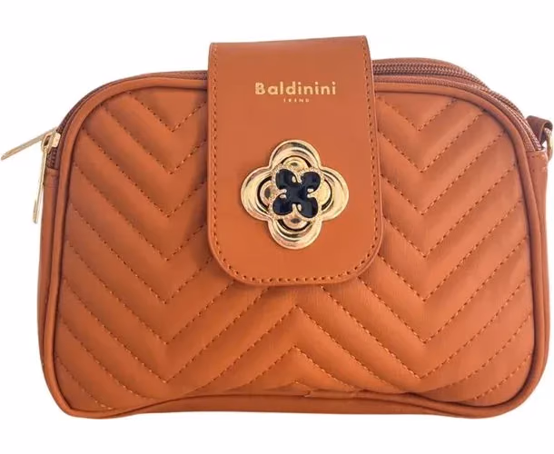 Baldinini Trend Brown PU Women Crossbody Bag