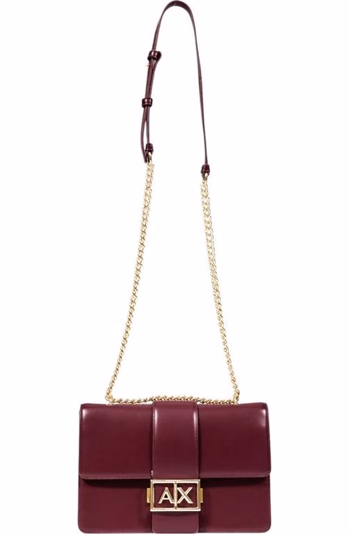 Armani Exchange Bordeaux Polyester Handbag