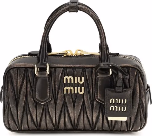 Miu Miu Brown Lamb Ovis Aries Aries Handbag