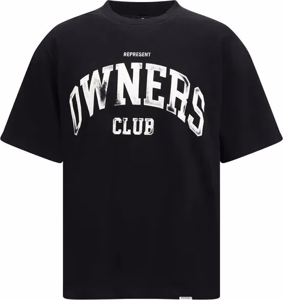 Represent Black Cotton T-Shirt
