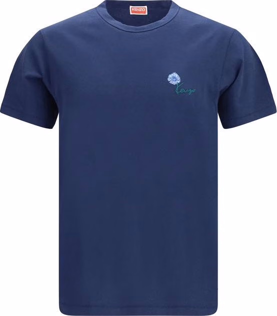 Kenzo Blue Cotton T-Shirt