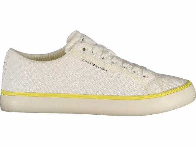 Tommy Hilfiger White Polyester Men Sneaker
