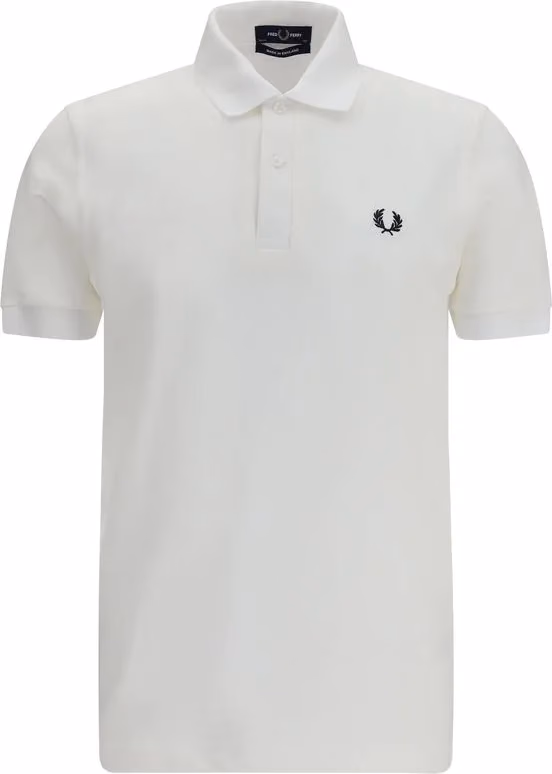 Fred Perry White Cotton Polo Shirt