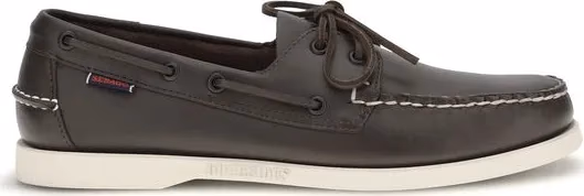 Sebago Brown Calf Leather Bos Taurus Slip-On Loafers