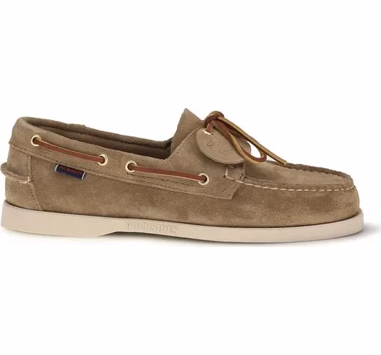 Sebago Beige Calf Leather Bos Taurus Slip-On Loafers