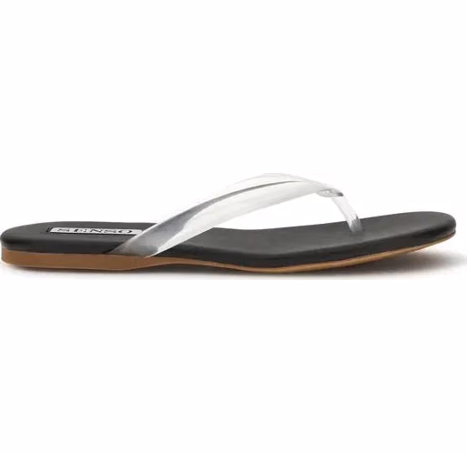 Senso Black Rubber Flip-Flop Sandals