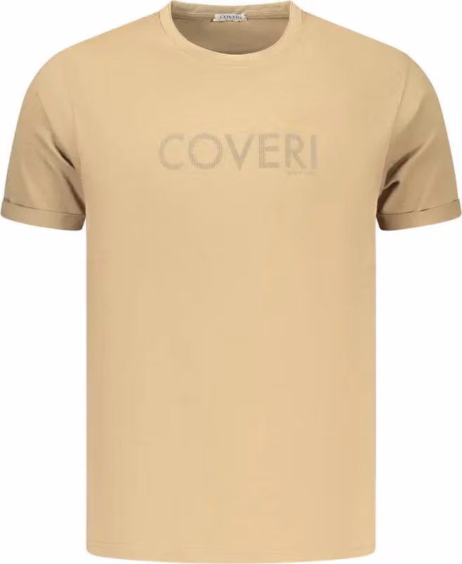 Coveri Moving Brown Cotton Men's Shirt