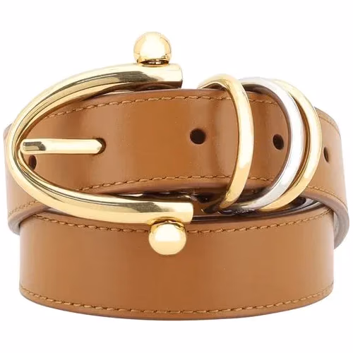 Chloé Beige Calf Leather Bos Taurus Regular Belt