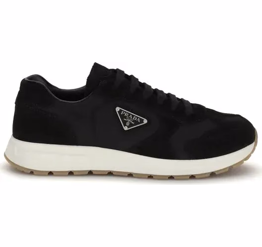 Prada Black Recycled Polyamide Athletic Sneakers