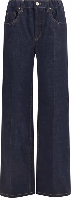 Brunello Cucinelli Blue Cotton Jeans Denim