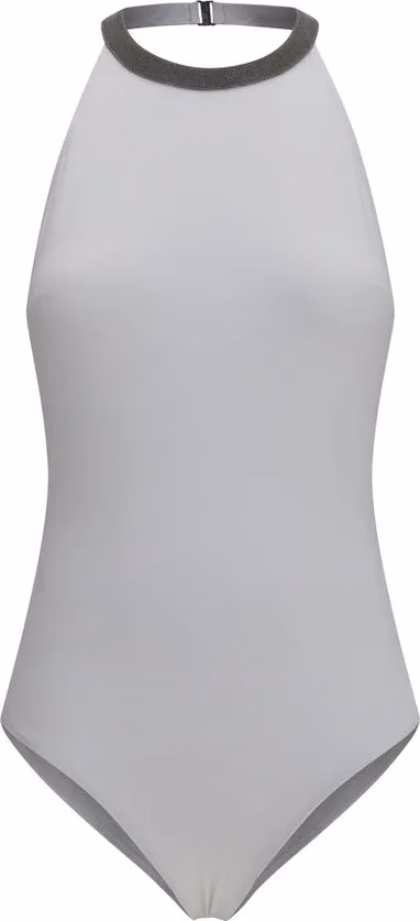 Brunello Cucinelli White Polyamide One-Piece Swimsuit