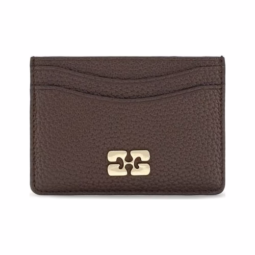 Ganni Brown Recycled Polyester Wallet
