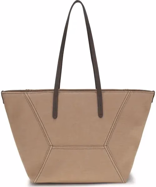 Brunello Cucinelli Beige Cotton Shoulder Bag