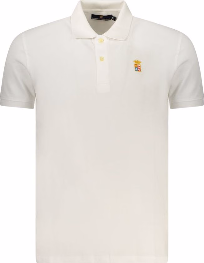 Marina Militare Bianco Cotton Men's Polo