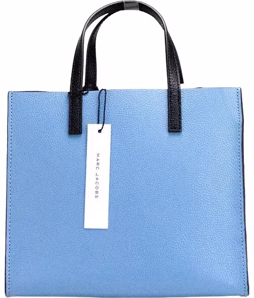 Marc Jacobs Marc Jacobs Grind Mini Blue Heaven Colorblock Leather Tote Crossbody Bag Purse