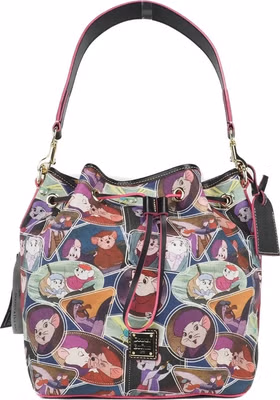 Dooney & Bourke Disney Rescuers Drawstring Bucket Shoulder Bag