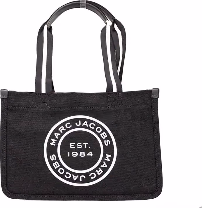 Marc Jacobs Marc Jacobs Medium Black Canvas Fabric Shoulder Convertible Tote Purse Bag