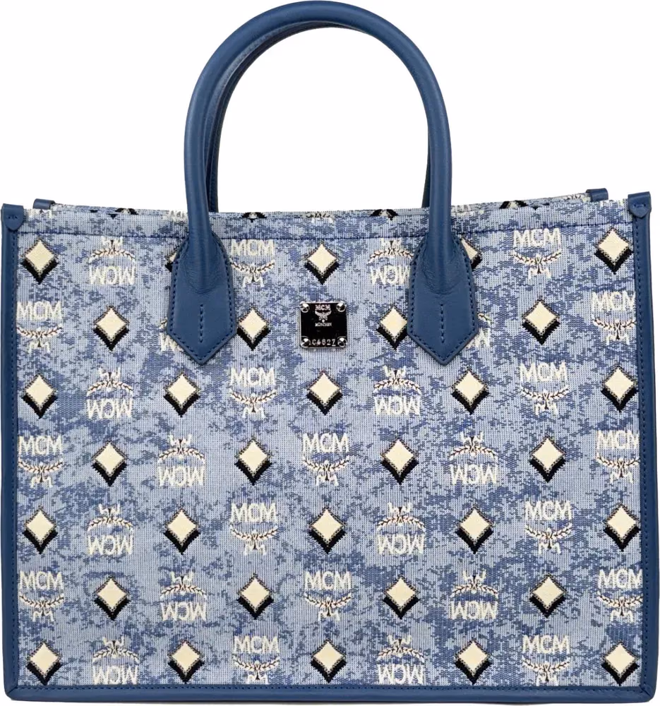 MCM MCM Aren Munchen Denim Tote Bag