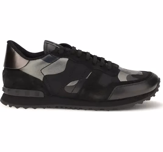 Valentino Garavani Black Polyamide Athletic Sneakers