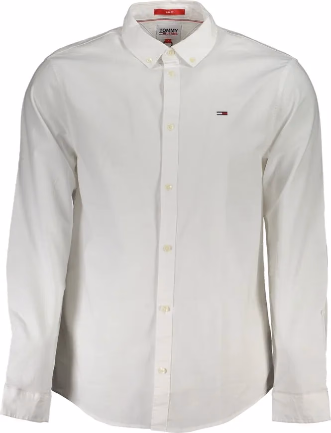 Tommy Hilfiger Bianco Cotton Men's Shirt