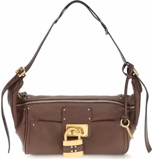 Chloé Brown Calf Leather Bos Taurus Shoulder Bag