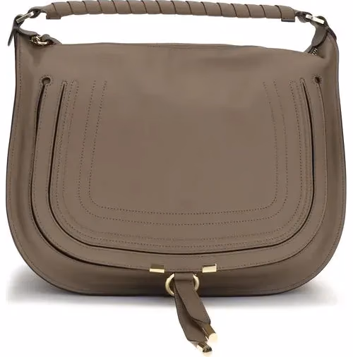 Chloé Beige Calf Leather Bos Taurus Shoulder Bag