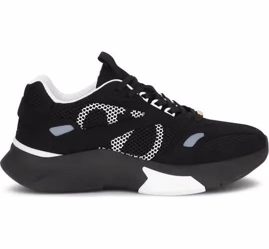Valentino Garavani Black Fabric Athletic Sneakers