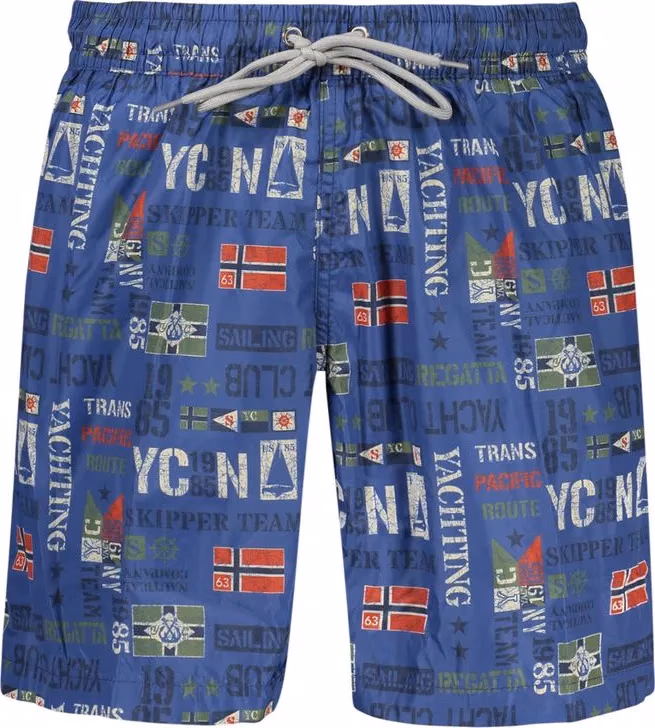 Norway 1963 Blue Polyester Men's Swimwear