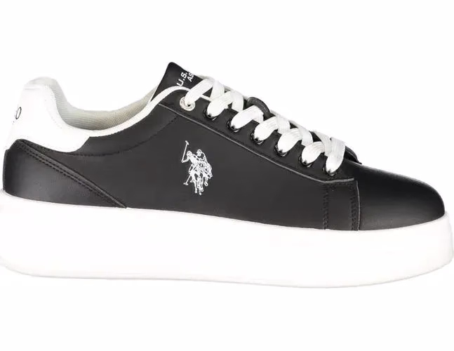 U.S. POLO ASSN. Black Polyurethane Men's Sneaker