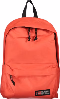 Red Polyester Men's Backpack