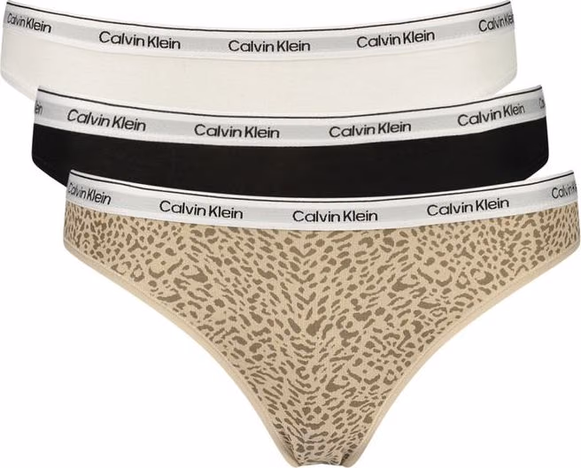 Calvin Klein Black Cotton Women's Bikini