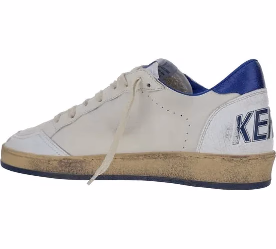 Golden Goose White Goatskin Low Top Sneakers