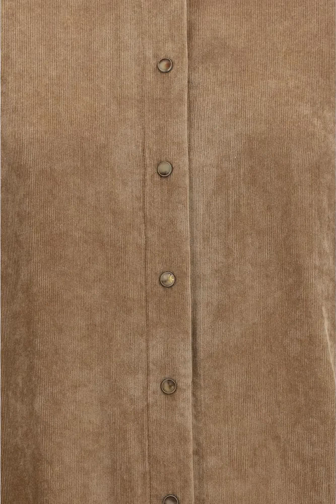 Brunello Cucinelli Beige Viscose Dress Shirt
