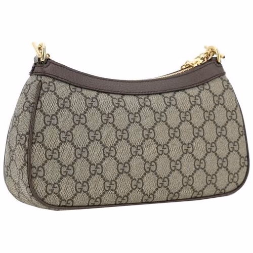 Gucci Brown Cotton Shoulder Bag