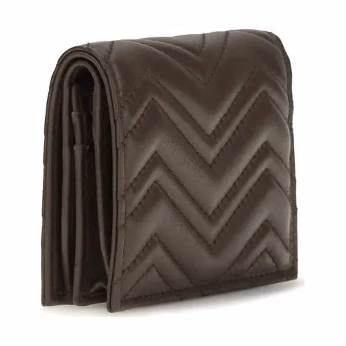 Gucci Brown Lamb Ovis Aries Aries Wallet
