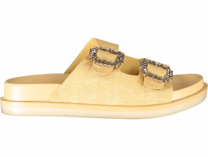 Laura Biagiotti Beige Polyurethane Women's Slipper