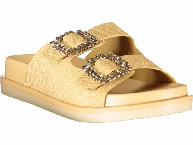 Laura Biagiotti Beige Polyurethane Women's Slipper