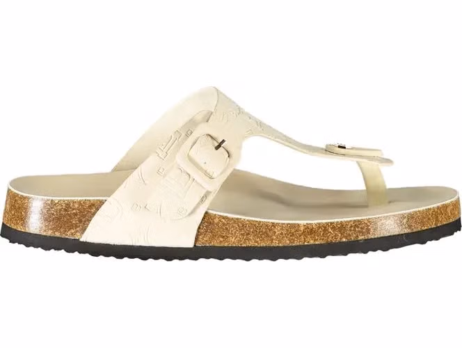 Laura Biagiotti Bianco Poliuretano Donna Ciabatta for Effortless Elegance