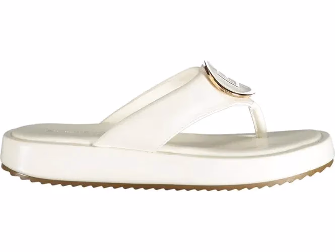 Laura Biagiotti White Polyurethane Women Sandal