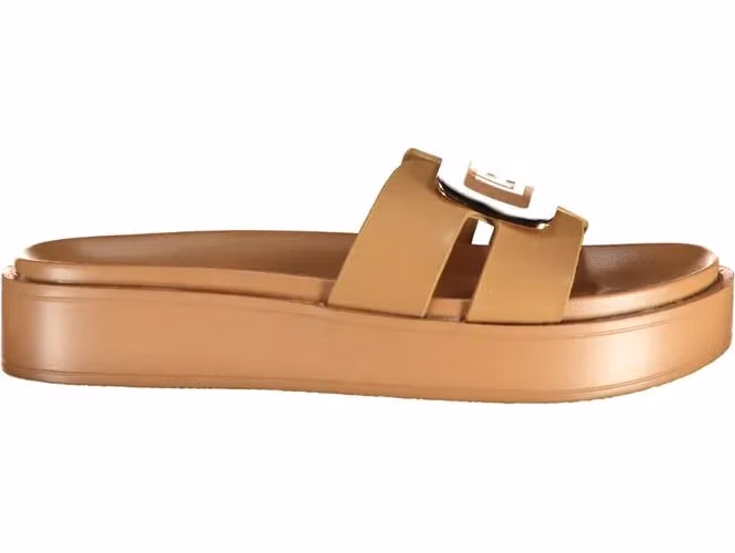 Laura Biagiotti Beige Polyurethane Women's Sandal