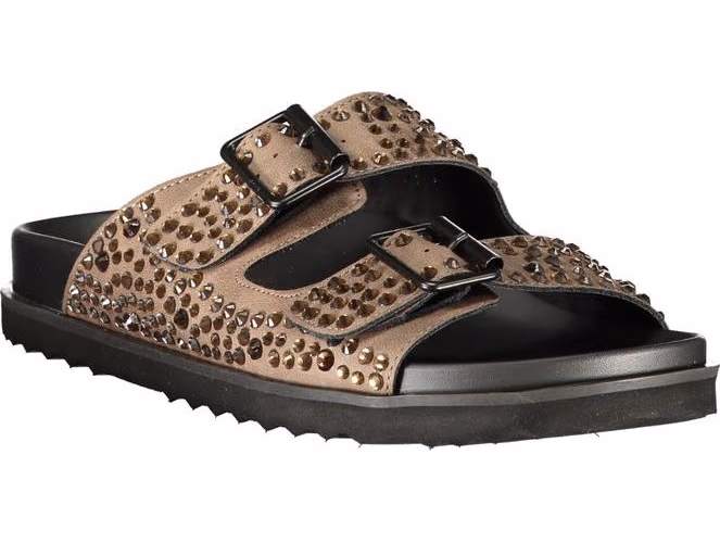 Laura Biagiotti Brown Polyurethane Women's Slipper
