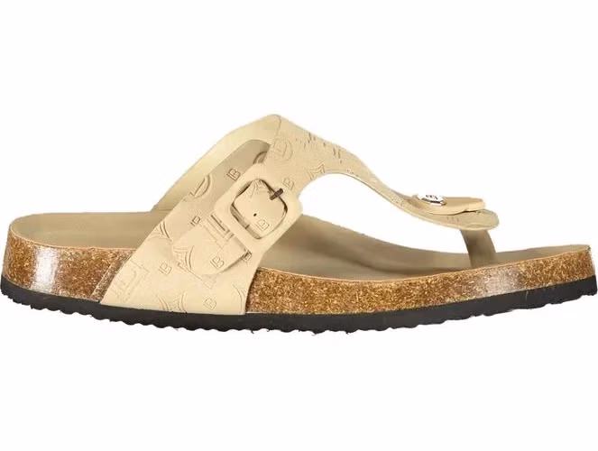 Laura Biagiotti Beige Polyurethane Women's Slipper