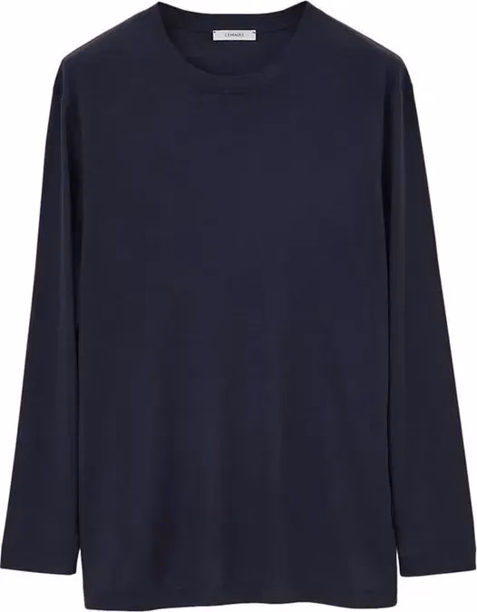 Lemaire Black Silk T-Shirt