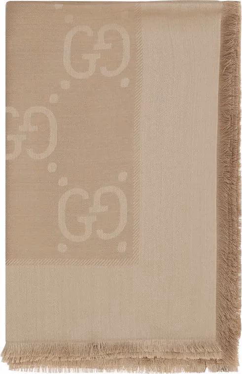 Gucci Brown Wool Oves Aries Scarf