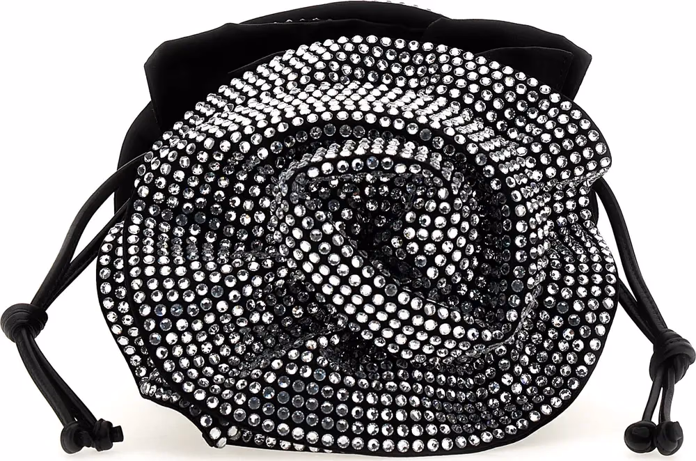 Magda Butrym Black Viscose Crossbody Bag