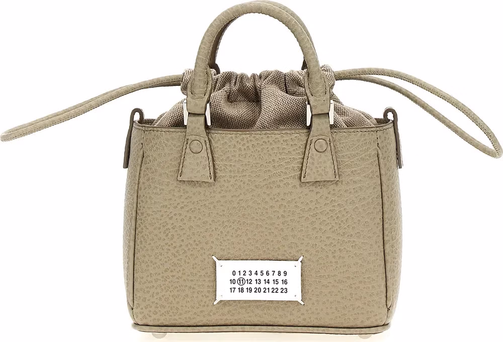 Maison Margiela Gray Calfskin Handbag