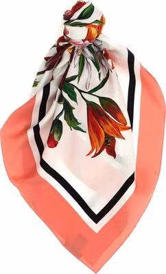Multicolor Silk Foulard