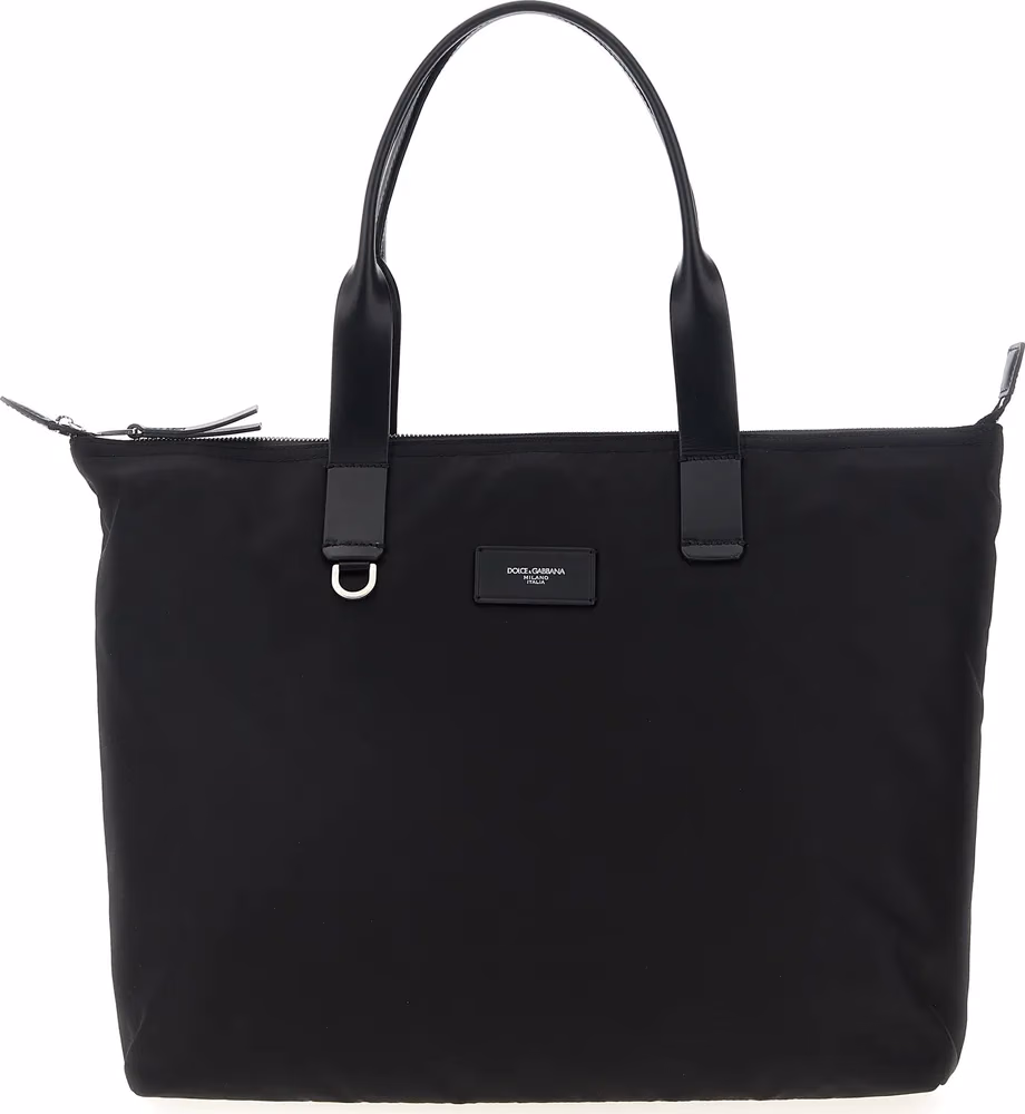 Dolce & Gabbana Black Polyamide Tote Bag