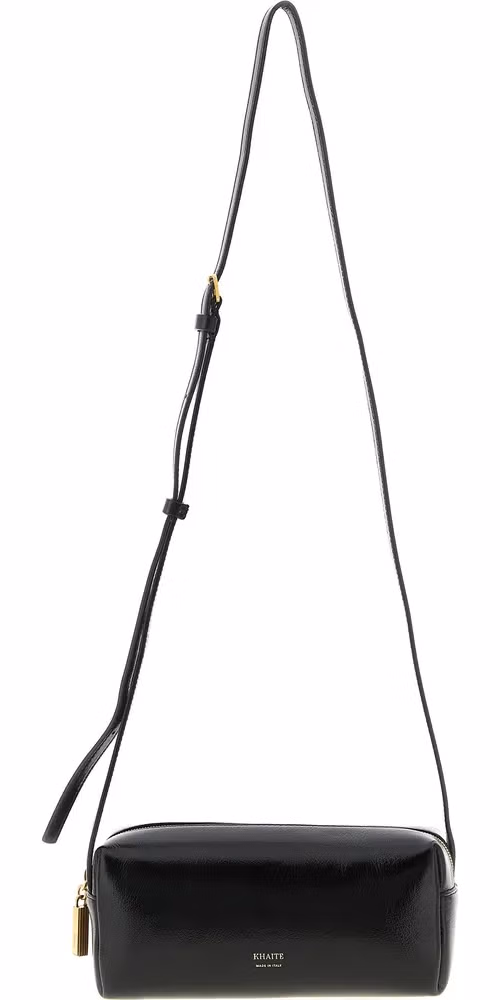 Khaite Black Calfskin Crossbody Bag