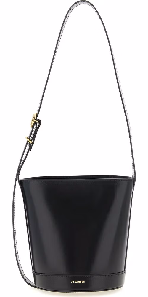 Jil Sander Black Calfskin Shoulder Bag